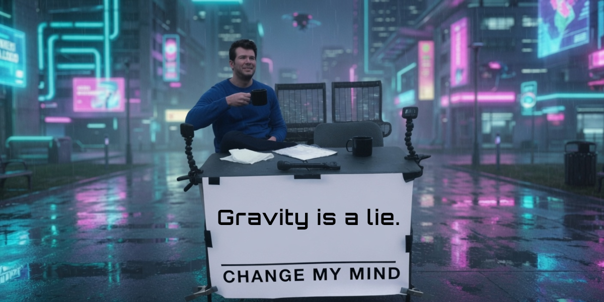 Gravity is a lie.