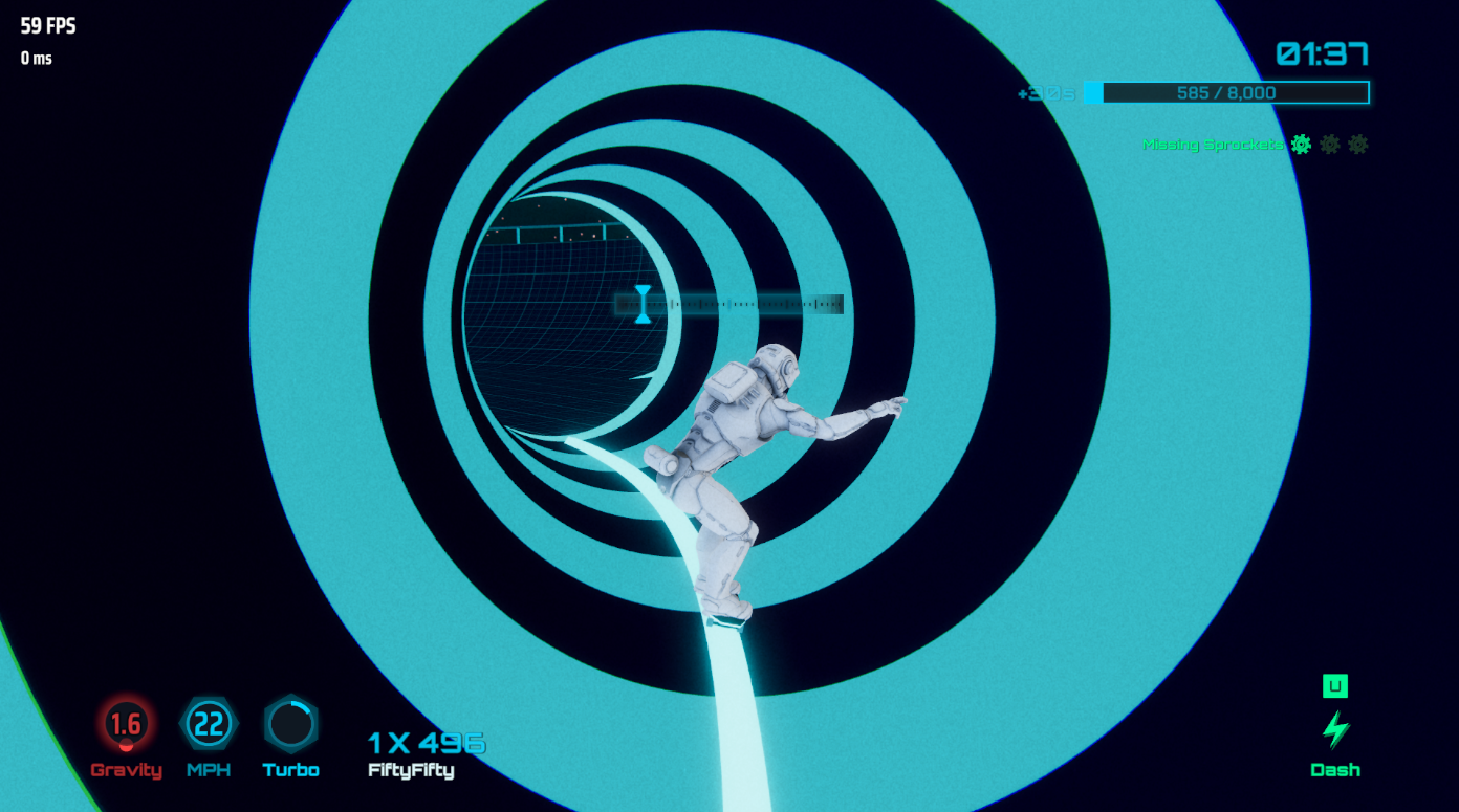 Gravity going haywire in this gravity tube.